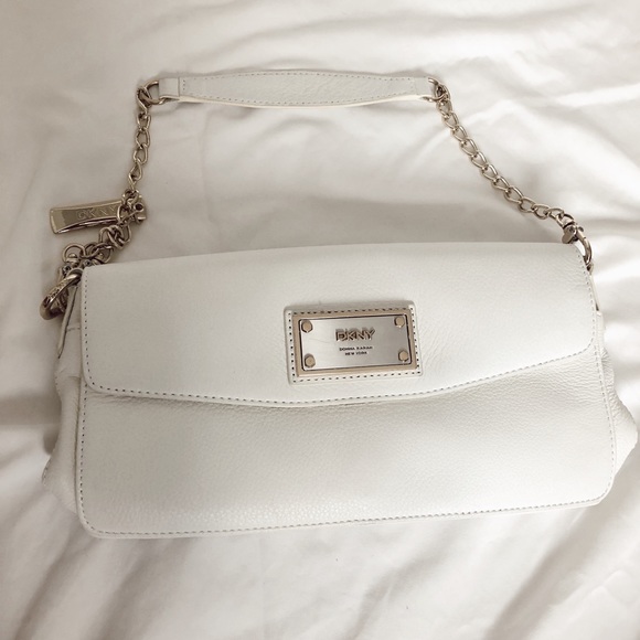 dkny white purse